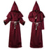 Halloween costumes Monk Hooded Robe Cloak Cape Friar Medieval 2019 Halloween Comic Con Party - menochic